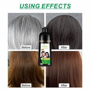 Shampoo colorant capillaire à la pomme <span class=keywords><strong>sans</strong></span> ammoniaque 500ml, non irritant, type eau claire, ne salit pas les serviettes, facile à utiliser, couvre les <span class=keywords><strong>cheveux</strong></span> <span class=keywords><strong>blancs</strong></span> - Product Image 5