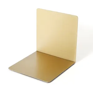 Dompet Rak Stainless Steel Brushed Gold Selesai Dompet Pemegang untuk Butik Toko Ritel