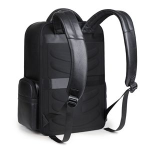 Zaino Casual da Uomo in Vera Pelle Grande Capacità con Chiusura a Cerniera, Fodera Speciale in PVC, Zaino per Computer in Pelle Bovina - Product Image 3