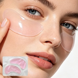 Masque pour les <span class=keywords><strong>yeux</strong></span> en hydrogel transparent rose, collagène, rafraîchissant, apaisant, hydratant, acide hyaluronique, aloe vera, patchs <span class=keywords><strong>anti</strong></span>-<span class=keywords><strong>fatigue</strong></span> pour les <span class=keywords><strong>yeux</strong></span> - Product Image 1