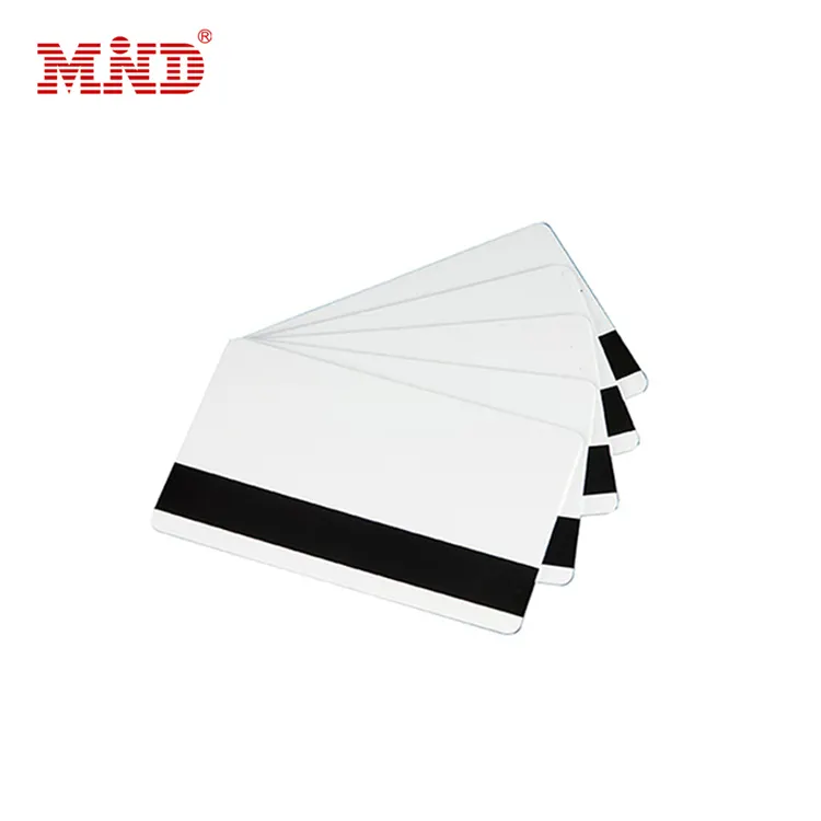 Blank 4442 White CR80 Pvc Magnetic Stripe Card Hico Loco Magnetic Stripe Pvc Cards With Hico 2 Track