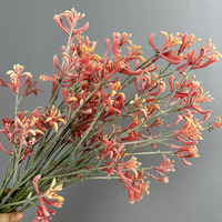 Pata de Canguro Artificial para Decoración del Hogar, Plantas Artificiales Decorativas, Adorno para Jardín u Oficina, Flores Artificiales, Planta Artificial