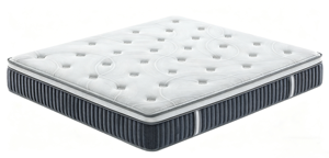 Matelas hybride fermeté moyenne, housse en tissu respirant, matériau polyester, épaisseur 30 cm, design minimaliste pour mobilier de chambre - Product Image 2