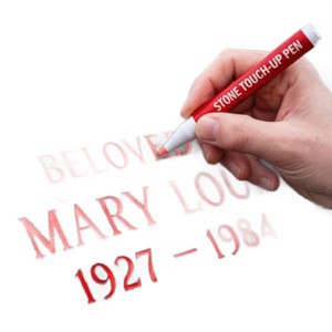 Bolígrafo de tinta dorada Stone Touch Up para grabar en granito, uso en cementerios, diseño tradicional - Product Image 5