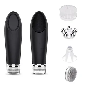 4 in 1 multifunctional Waterproof Soft Silicone Face Washing Brush face makeup cleaner electric facial cleansing brush