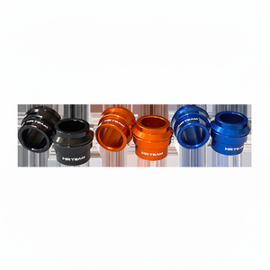Per KTM SX-F 350 23-25 distanziatori ruota posteriore in lega cromata nera e alluminio finitura ruota adattatore - Product Image 1