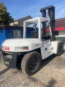 Hot Sale Japan Original Heavy Duty Used <b>Forklift</b> TCM100 10 Ton Diesel <b>Forklift</b> for Port Tested low Hours CE Certified - Product Image 4