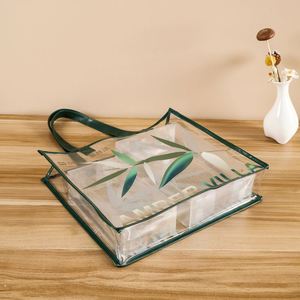 Source Manufacturer Car-sewn Laser <b>Bag</b> PVC <b>Transparent</b> Waterproof Beach Handbag Double Handles Letter Colorful Large-capacity - Product Image 3