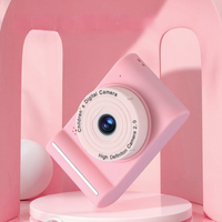 Appareil photo numérique en plastique pour enfants, niveau débutant, photo HD 1080p, capteur CMOS, MP3, TF, écran intégré de 2,0 pouces