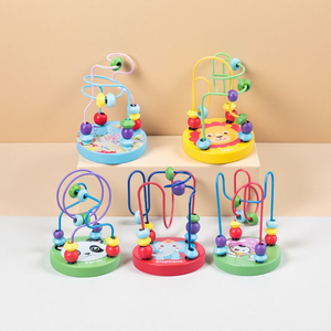 Brightly Mini Wire Roller Bead Mazes Learning Puzzle Counting Frames Circle Other Educational Montessori Toys for Baby Toddler - Product Image 6