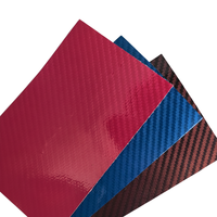 Feuilles de similicuir laserable en fibre de carbone 12x24 pouces pour la gravure laser CO2, fournitures d'usine en similicuir PU pour l'artisanat DIY