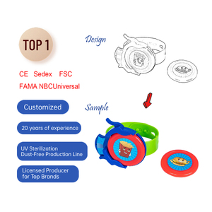Reloj de juguete para niños con discos de lanzamiento Juego de pulsera de plástico interactivo divertido para niños y niñas Accesorio de juego al aire libre Disco volante - Product Image 2