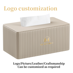 Современная коробка для салфеток из искусственной кожи, прямоугольная коробка для салфеток для украшения дома, настольный держатель для салфеток с индивидуальным логотипом - Product Image 5