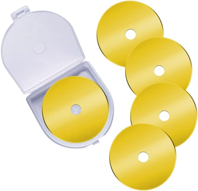Free Samples 28mm 45mm 60mm Titanium Coated Quick-Change Rotary Cutter Blades for DIY Utility Knife OEM Customizable
