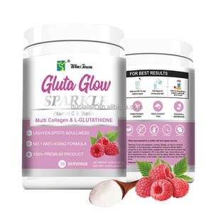 Çok kollajen l-glutatyon Gluta Glow Sparkle toz yetişkin cilt beyazlatma takviyesi için parlayan ışık sıska ten rengi - Product Image 6