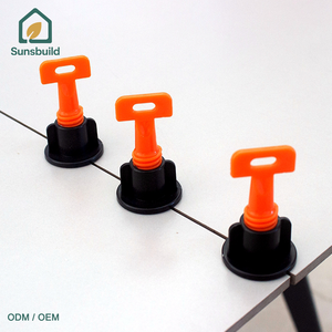 ระบบปรับระดับกระเบื้องรูปตัว T แบบใช้ซ้ำได้ ทนทาน ยี่ห้อ Sunsbuild พร้อมหมุดล็อคสแตนเลส สำหรับการติดตั้งและจัดตำแหน่งกระเบื้องผนังและพื้น - Product Image 3