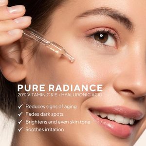 Soro da cara da vitamina C com ácido hialurónico, ácido Ferulic, & vitamina <span class=keywords><strong>E</strong></span>-soro de clareamento facial antienvelhecimento para cuidados com a pele - Product Image 4