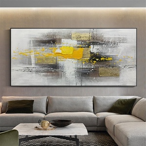 Phòng khách trang trí nội thất trừu tượng sơn dầu trang trí Handmade trừu tượng vải thực sự làm bằng tay sơn dầu nghệ thuật - Product Image 4