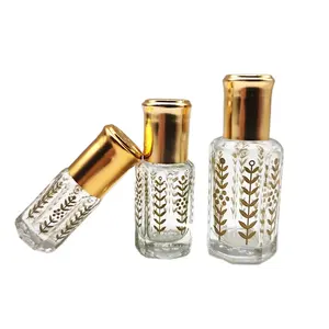 Manufacturers direct sales 3ml 6ml 12ml Attar Glass Bottle Perfume Bottles Spot Customization