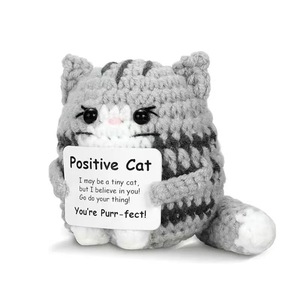 Poupées Emoji Positives Tricotées à la Main, Jouets au Crochet Finis avec Cartes Motivantes pour Soulager le Stress – Nos Meilleures Ventes - Product Image 6