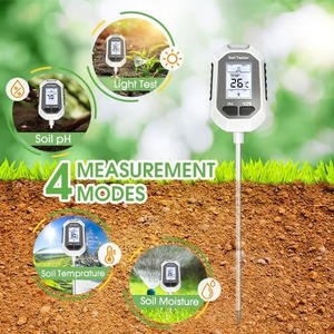Medidor de Humedad del Suelo Personalizado, Digital, para Plantas, con Medidor de Temperatura, Humedad del Suelo, PH, Intensidad de Luz Solar, Pantalla LCD con Retroiluminación - Product Image 4