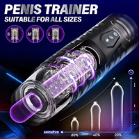 Copa de Masturbación Masculina Automática Directa de Fábrica, Eléctrica, con Vibración, Succión, Rotación Telescópica, Estimulador Oral Vaginal Realista