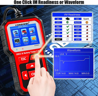 Nouveau scanner de diagnostic OBD2 professionnel KONNWEI KW681 2025 avec testeur de batterie pour voitures et motos 6V/12V, compatible OLIVER