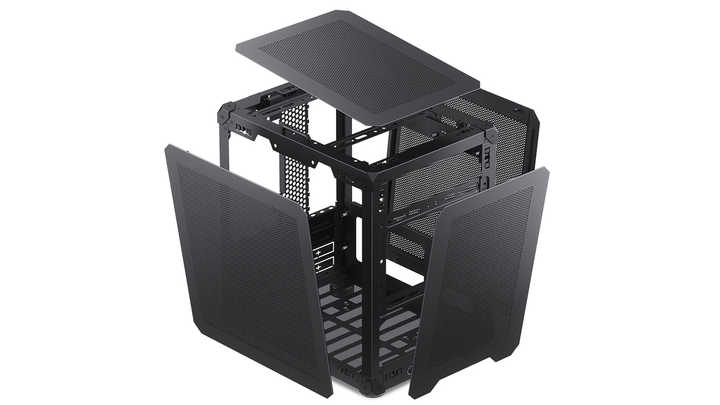 JONSBO T6 Silver - Compact Gaming PC Case with ITX Support