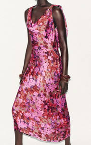 Abbigliamento donna MYST & ZA 2025 autunno nuova moda elegante abito <span class=keywords><strong>Midi</strong></span> con stampa floreale dolce 8908167 - Product Image 2