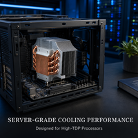 Dissipateur thermique pour processeur avec 6 caloducs, base en cuivre, ailettes en aluminium, pour Intel LGA1700/1200 AMD AM4, refroidissement par air haute performance pour PC