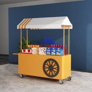 Strong Cooling <b>Small</b> Churro Cartgelato Fast Food Cartmobile Romantic Selling Style Ice Cream Cart - Product Image 5