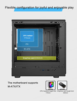 Gamer-X OEM MicroATX Mid Tower Boîtier de PC de bureau de jeu Construction en acier de haute qualité en stock