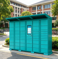 Casier à colis intelligent extérieur étanche, armoire de livraison et de retrait en libre-service pour la communauté, casier à colis avec écran tactile