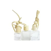 Flacon de 10 ml pour désodorisant de voiture, flacon suspendu avec couvercle en bois, flacons vides pour parfum de voiture