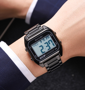 <span class=keywords><strong>Orologio</strong></span> <span class=keywords><strong>da</strong></span> <span class=keywords><strong>Polso</strong></span> Skmei 2478 per Uomo, Sveglia, Reloj Hombre, Lussuoso in Acciaio Inossidabile, Sportivo, Alla Moda, Impermeabile 3Bar, Digitale - Product Image 4