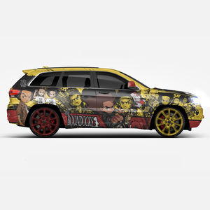 Boondocks Wrap de voiture 02 décalcomanies de voiture de dessin animé autocollants personnalisés autocollants en vinyle prix d'usine autocollant de film d'enfance américaine - Product Image 2