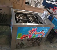 Commerciële automatische nieuwe ronde ijslollymachine met fruit- en melkopties