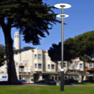 Juming 3M Aluminum LED Courtyard <b>Light</b> Waterproof Blue <b>Pole</b> Lamp for Parks Villas - Product Image 4