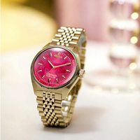 Montre de luxe en acier inoxydable à quartz