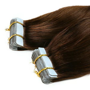 Extensions de cheveux humains Jasmine Beauty de qualité supérieure, sans nœuds, sans perte, avec bande adhésive, super double drawn, cheveux russes, extensions Remy avec bande PU. - Product Image 2