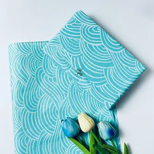 थोक स्वनिर्धारित ग्रीन छीन ऊतक उपहार रैपिंग पेपर के कपड़े फूल पैकेजिंग कागज