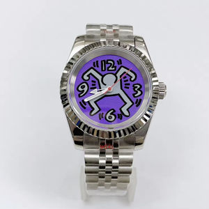 Nouvelle montre-bracelet numérique à mouvement japonais NH35 améliorée, boîtier rectangulaire en plastique et cristal de silicone, résistance à l'eau 3 BAR - Product Image 3