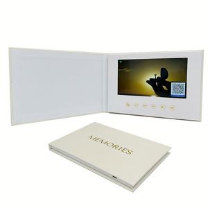 YNG YNGN251030-2 Gold Foil Stamping 7 Inch IPS Screen Customized Paper Card 4GB <b>Memory</b> Rechargeable Battery Handmade Luxury <b>Gift</b> - Product Image 1