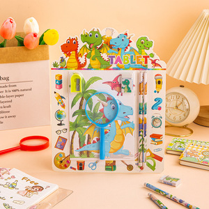Trẻ Em Văn Phòng Phẩm Thiết Lập Cá Nhân Dễ Thương Trường Học Sáng Tạo Công Cụ Đa Chức Năng Kính lúp Dính Lưu Ý Cuốn Sách Bút Chì Bộ - Product Image 3