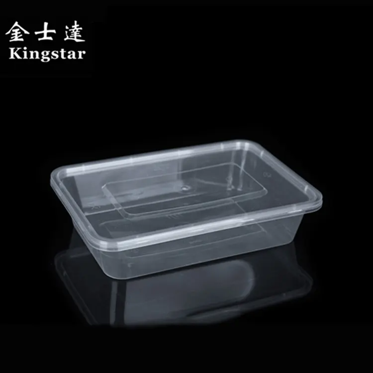 China plástico transparente caixa de recipientes de armazenamento de alimentos descartável tirar recipientes para alimentos