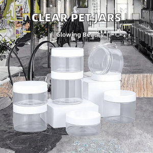 ขวดเก็บอาหารเกรด PET พิมพ์โลโก้ได้ ขนาด 2 ออนซ์ ถึง 100 กรัม (250 กรัม) ฝาเกลียว สำหรับบรรจุเครื่องสำอางแบบผง และของใช้สัตว์เลี้ยง พิมพ์ลายผ้าไหม/UV - Product Image 2