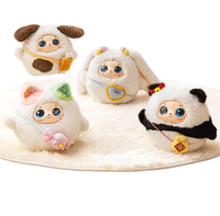 Ensemble de jouets en peluche intelligents IA 4 en 1 avec chat vocal IA GPT - Compagnon émotionnel interactif en peluche Chat Chien Lapin Panda
