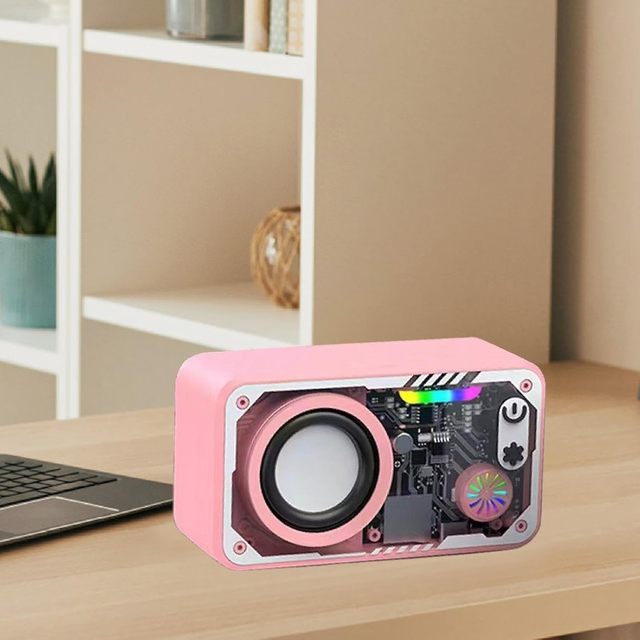New Arrival Transparent Outdoor Speaker Colorful Home Surround Sound Loudspeaker Box Gift Party Speakers