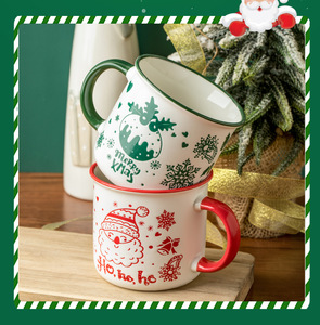 Bán Buôn Giáng Sinh Cup Sáng Tạo Dễ Thương Phim Hoạt Hình Gốm Cốc Cốc Cà Phê Lễ Hội Món Quà Tùy Biến - Product Image 3