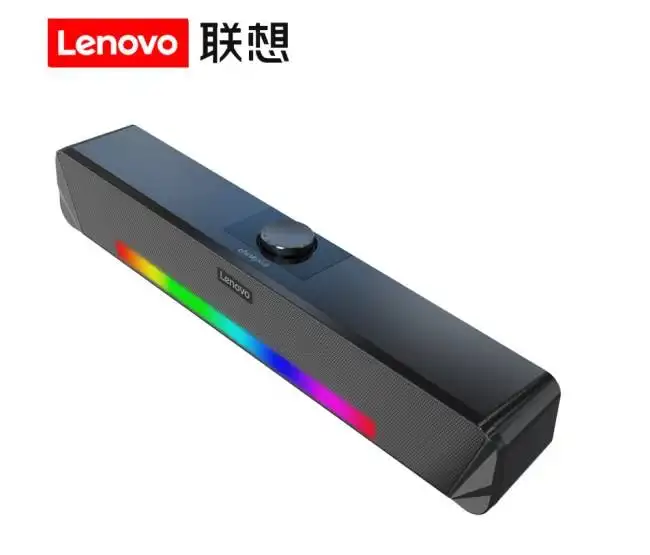 Original Lenovo TS33 Gaming speaker home theatre computer speakers USB + 3.5mm wired RGB portable soundbar speaker